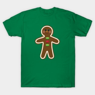 Christmas Gingerbread Man Cookie T-Shirt